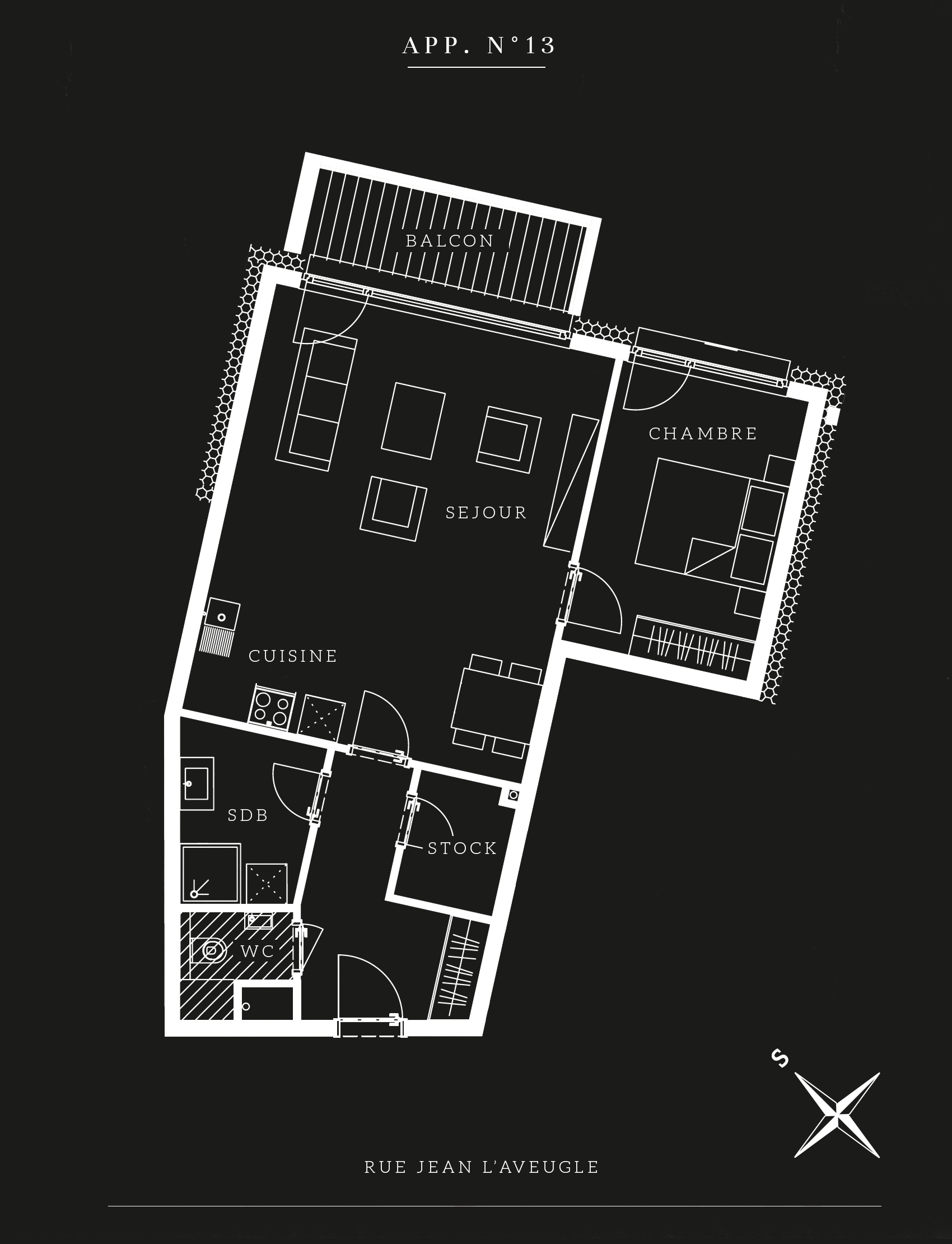 appart n°13 (2eme étage) Bohême appart n°13 (2eme étage) Bohême