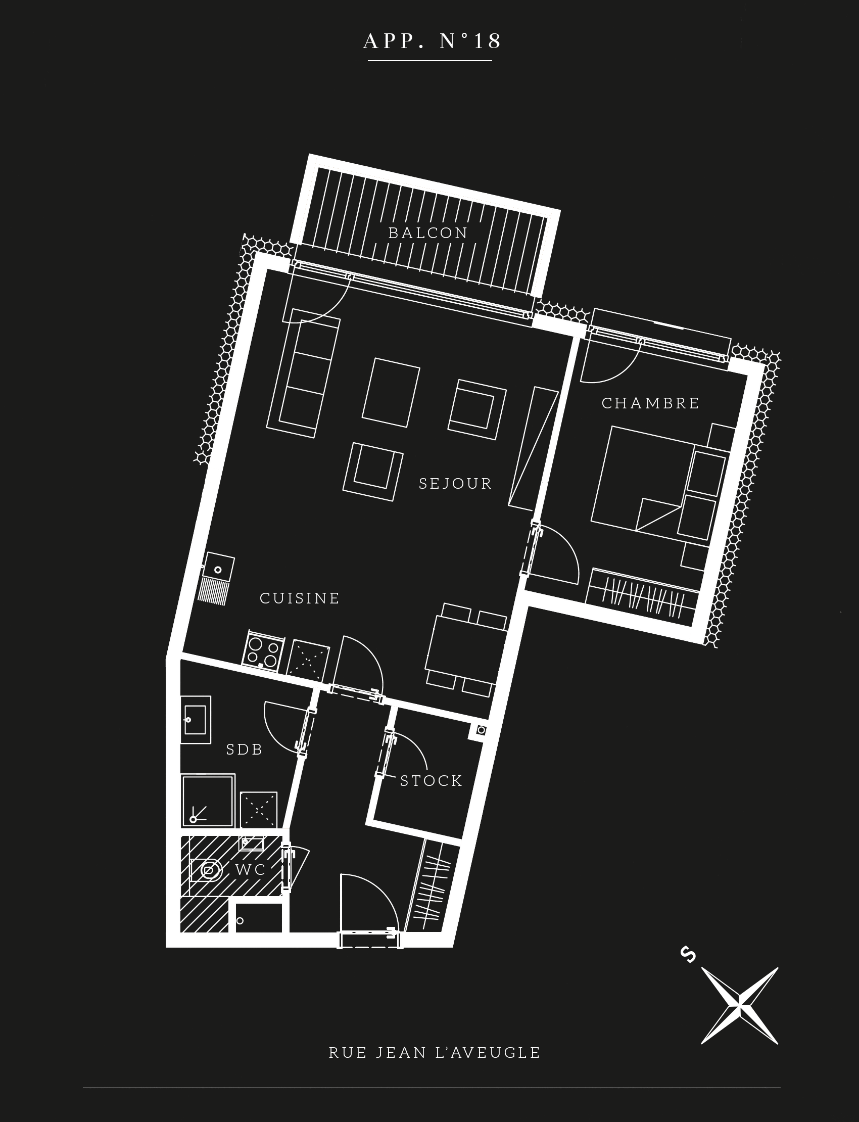 appart n°18 (3eme étage) Bohême appart n°18 (3eme étage) Bohême