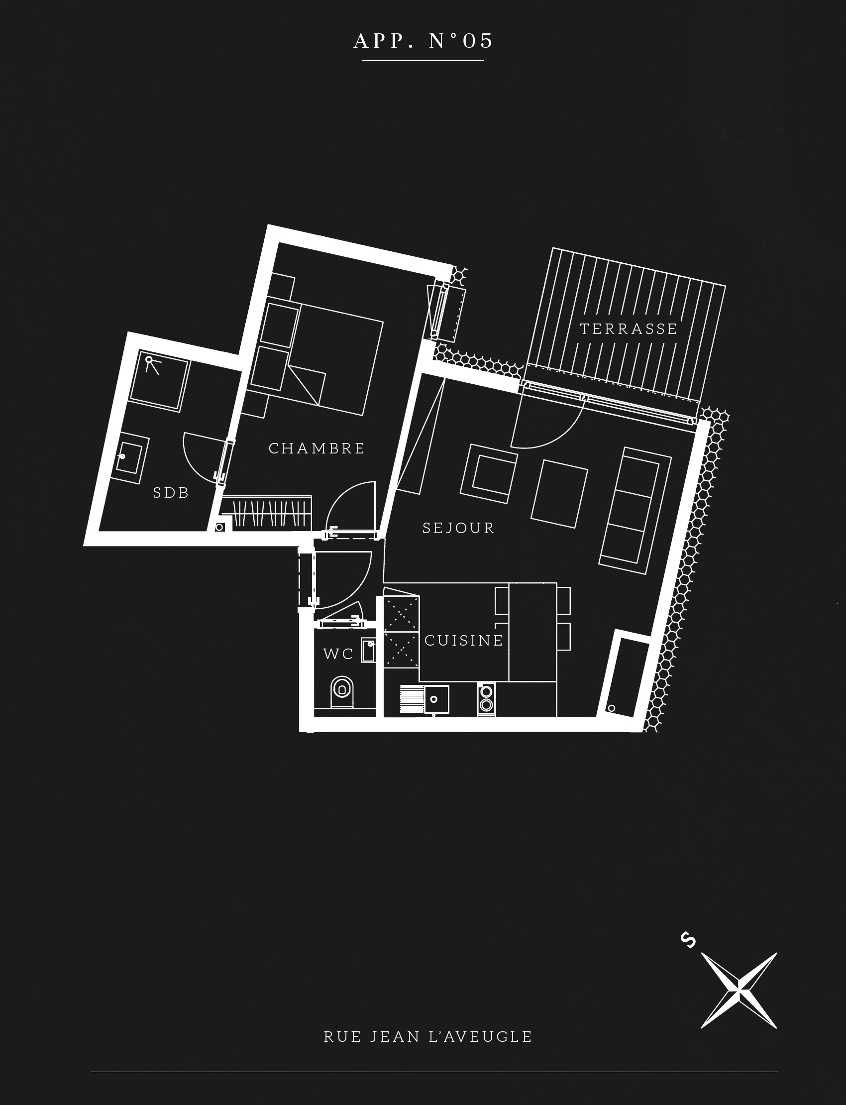 plan appart n°5 RDC Bohême plan appart n°5 RDC Bohême